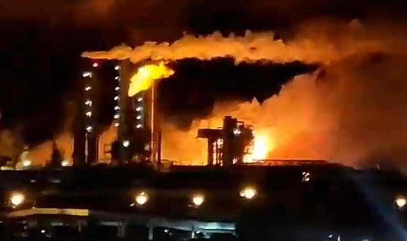В пожаре на заводе «Азот» в Тульской области пострадали люди