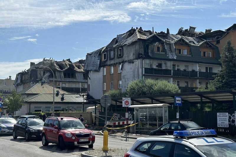 В Варшаве более 500 человек лишились жилья после масштабного пожара