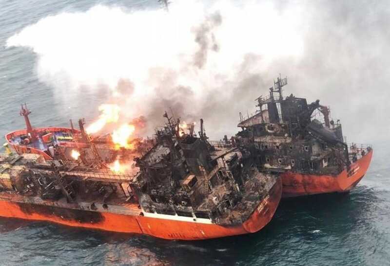 Российский танкер из «теневого флота» загорелся в Ормузском проливе