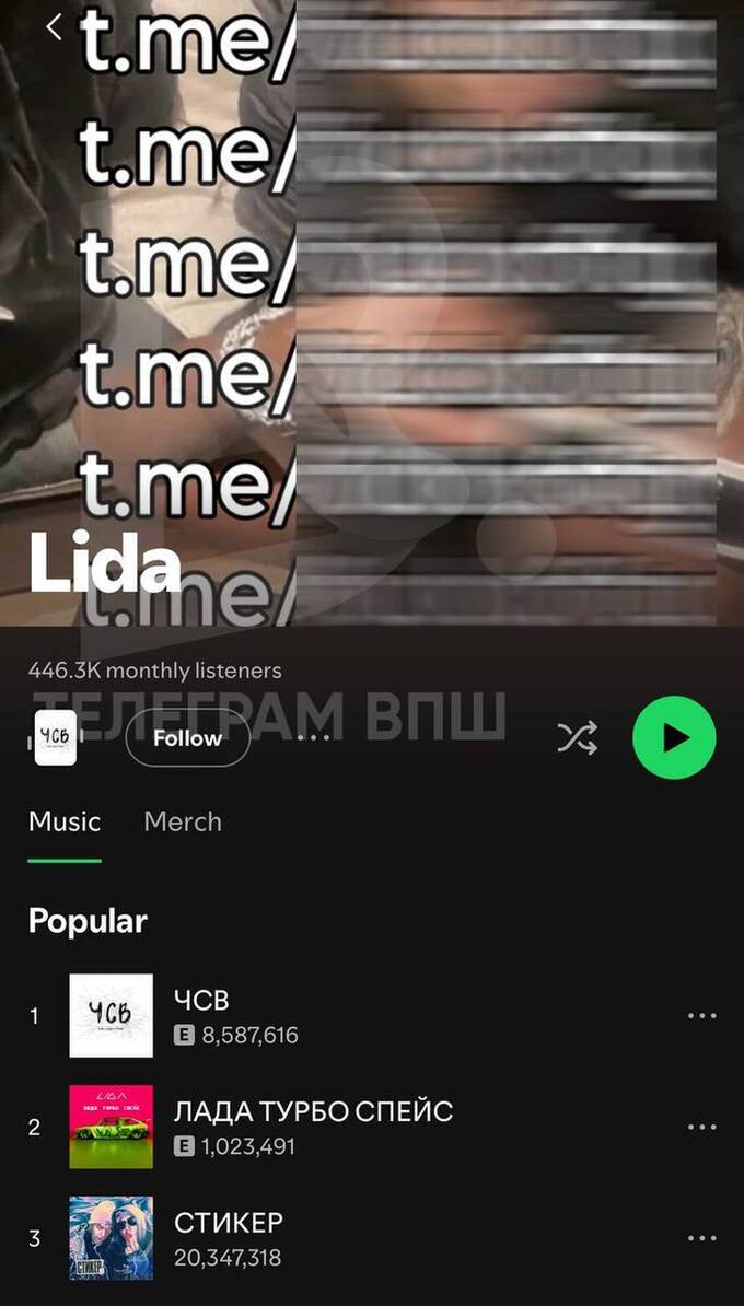 Нескольким российским артистам были взломаны аккаунты на Spotify