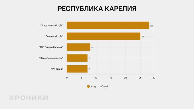 Кто является основными игроками с миллиардной выручкой компаний Северо-Запада России
