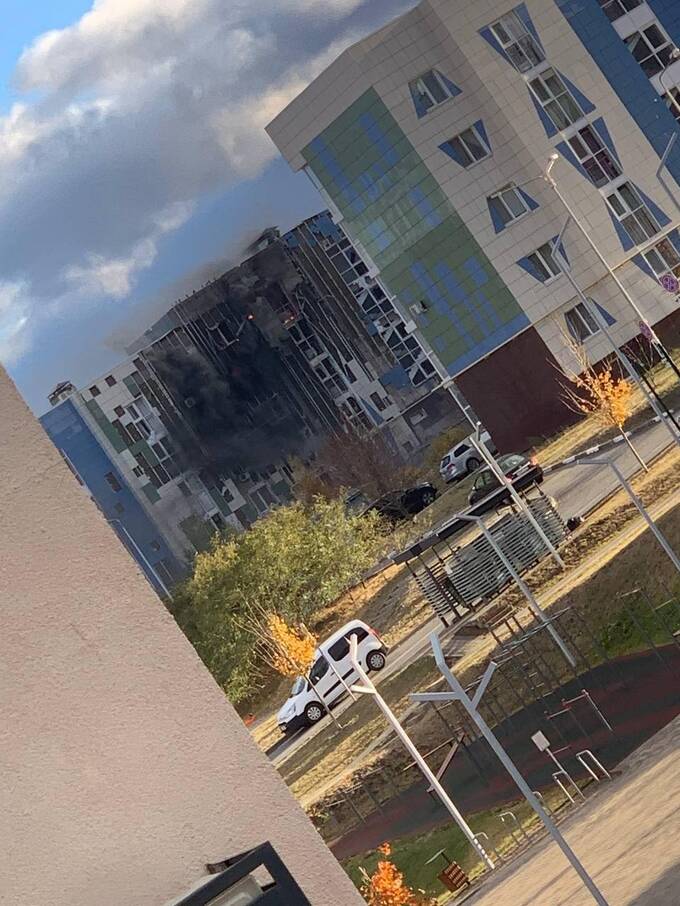 В Белгороде беспилотник врезался в многоэтажку: есть пострадавшие
