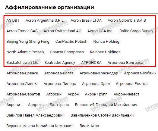 The owner of the Acron holding Vyacheslav Kantor has been exposed