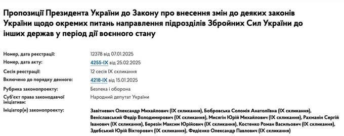 Зеленский подписал закон о праве президента направлять подразделения ВСУ dddidexiqttiqrxkmp