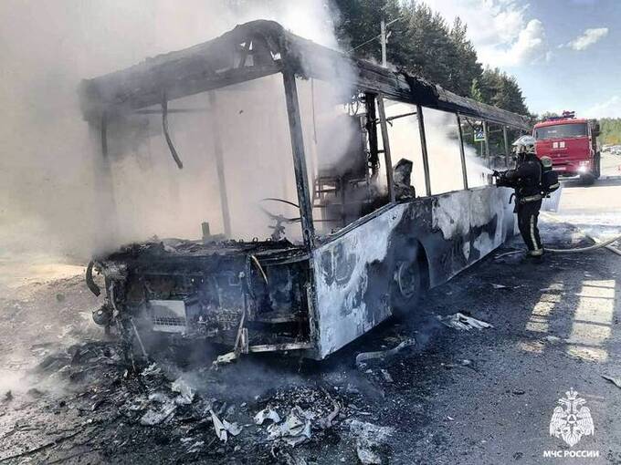 В Тверской области взорвался пассажирский автобус